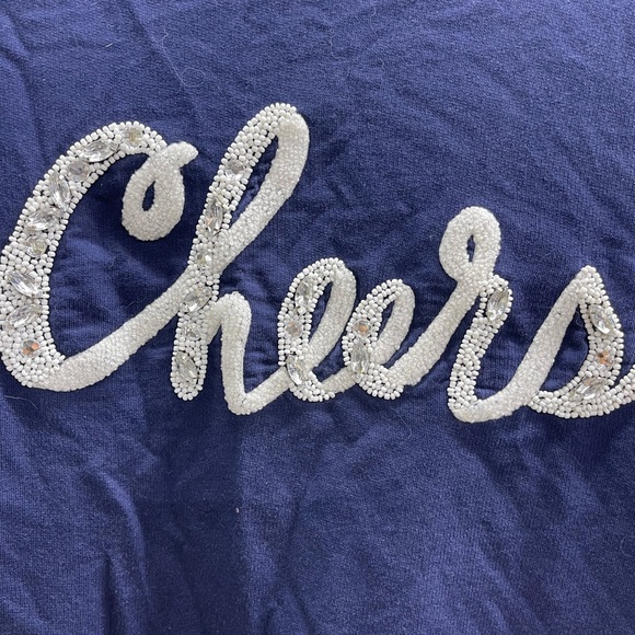 Lilly Pulitzer Navy Blue 'Cheers' Blouse - Picture 3 of 4